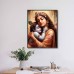 Divine Krishna hug Yashoda Mata Wood-Laminated Photo Frame